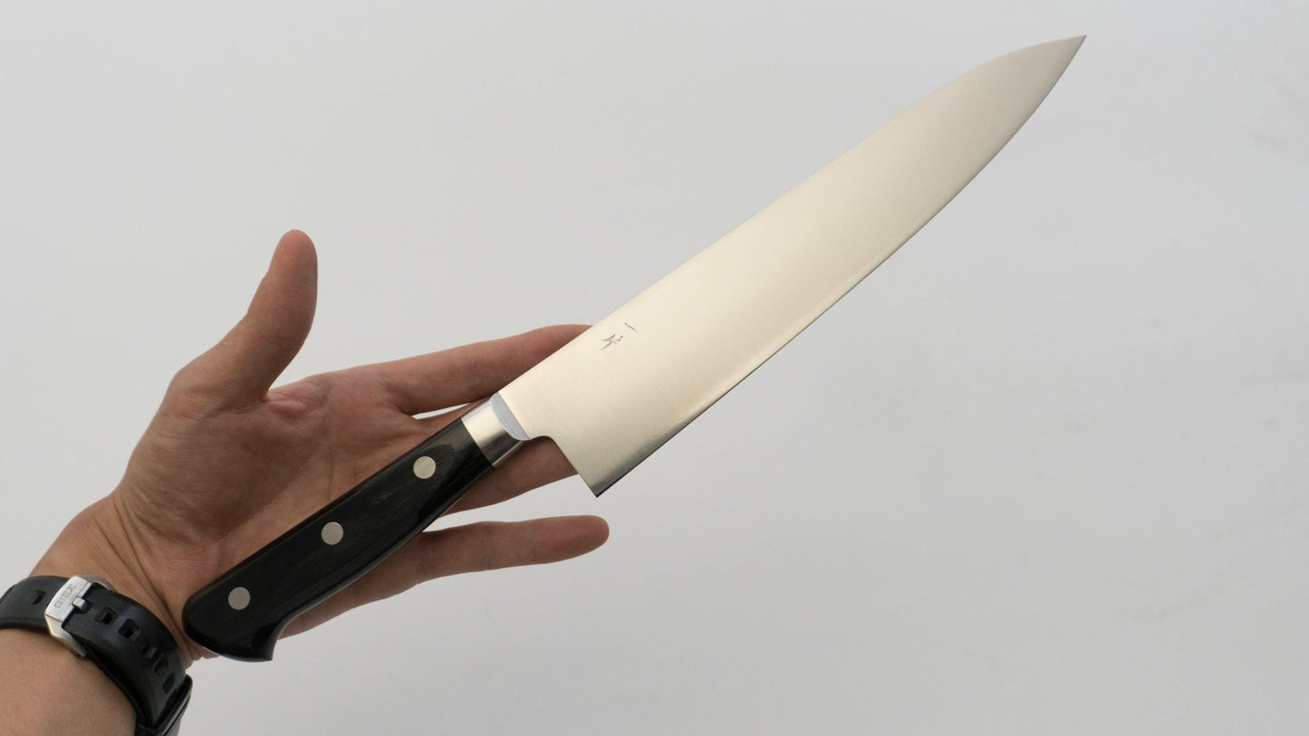 Hitohira T10 Migaki Gyuto 210mm Pakka Handle - HITOHIRA