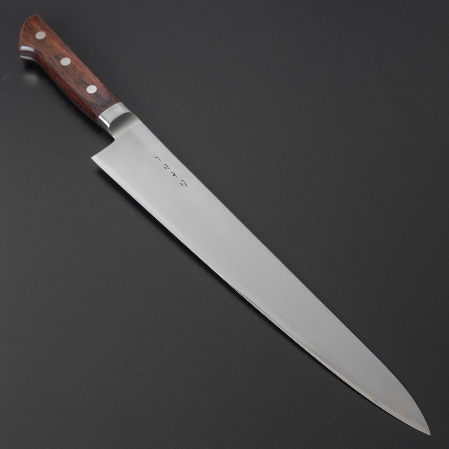 Hitohira KH Stainless Sujihiki 270mm Imitation Mahogany Handle | HITOHIRA