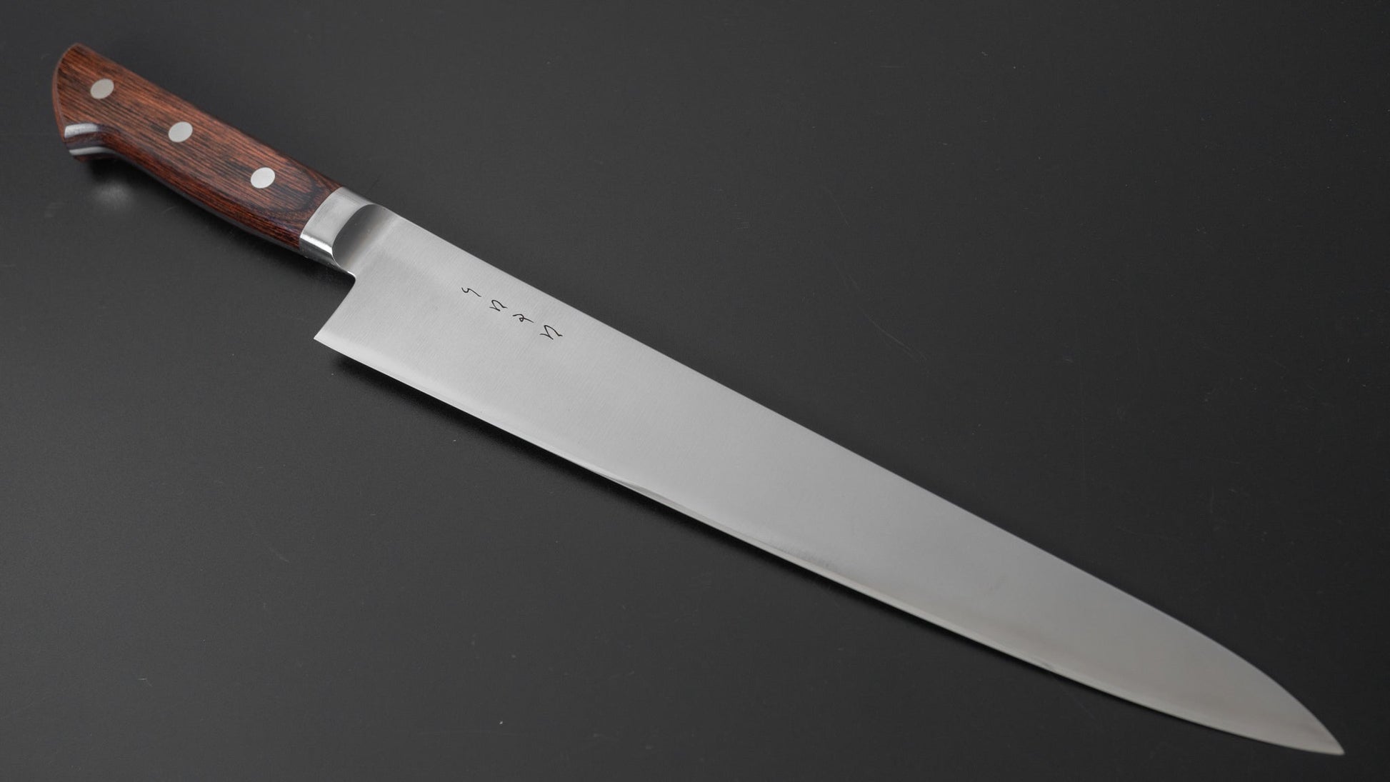 Hitohira KH Stainless Sujihiki 270mm Imitation Mahogany Handle | HITOHIRA