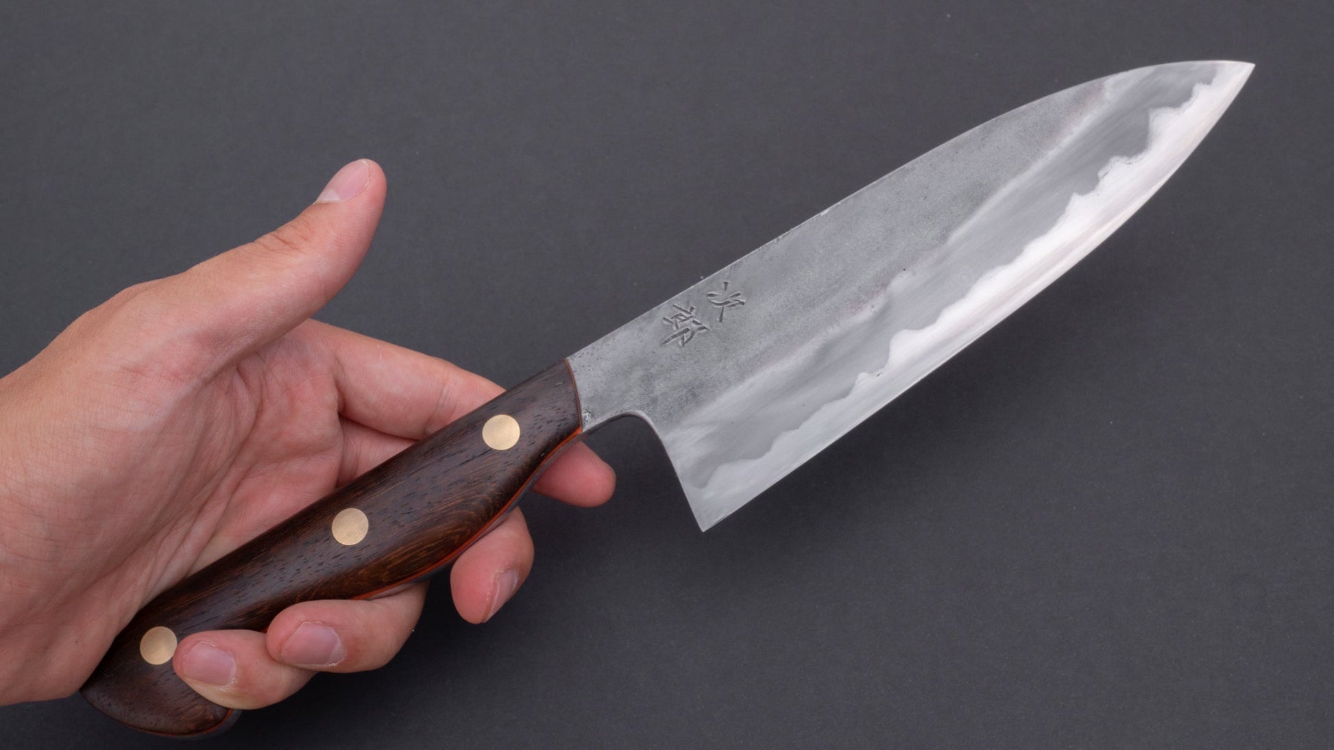 Jiro Tsuchime Yo Santoku 165mm Tagayasan Handle (#030) | HITOHIRA