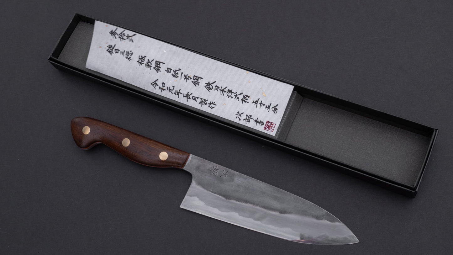 Jiro Tsuchime Yo Santoku 165mm Tagayasan Handle (#032) | HITOHIRA