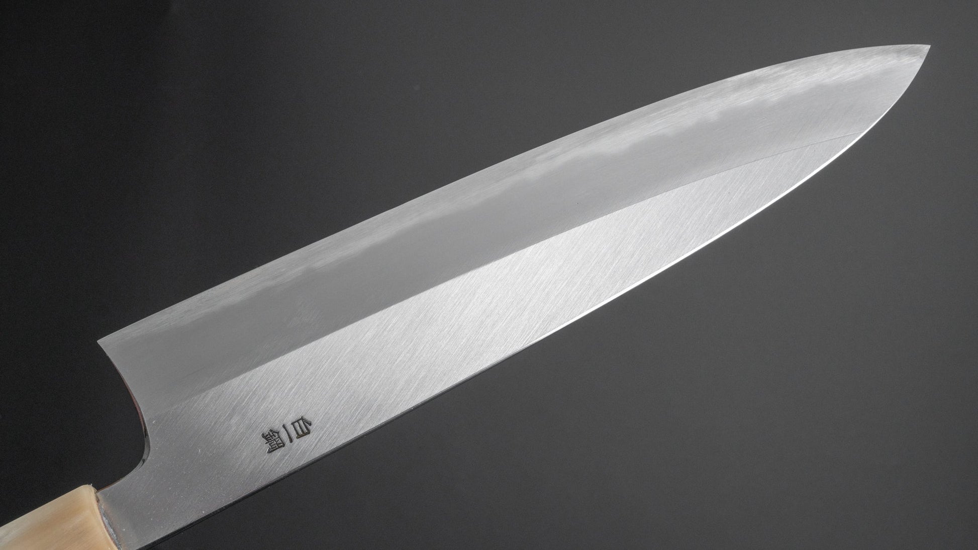 Hitohira Togashi White #1 Migaki Gyuto 240mm Lacewood Handle - HITOHIRA