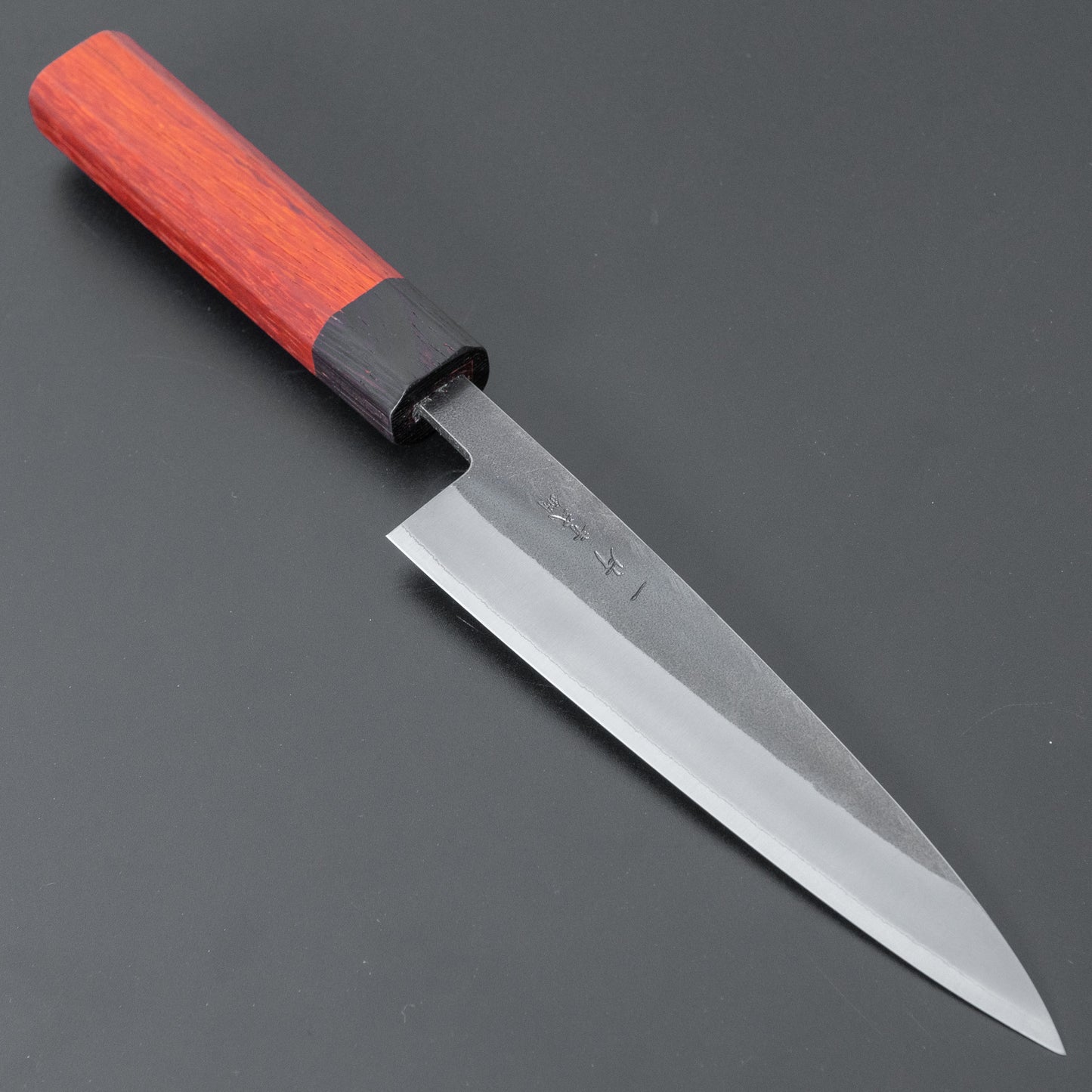 Hitohira TD Blue #2 Stainless Clad Kurouchi Petty 135mm Padauk Handle - HITOHIRA