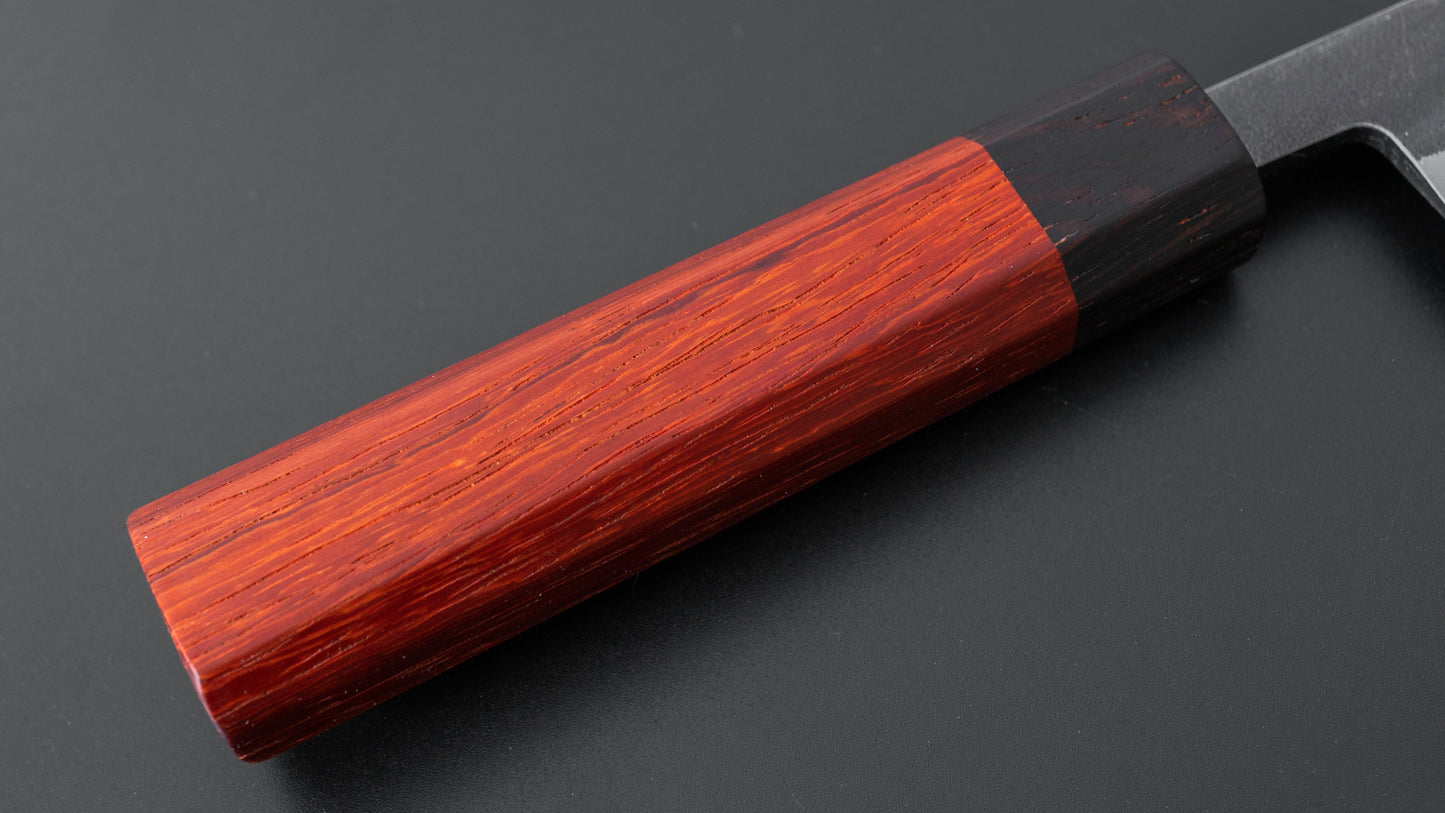 Hitohira TD Blue #2 Stainless Clad Kurouchi Petty 135mm Padauk Handle - HITOHIRA