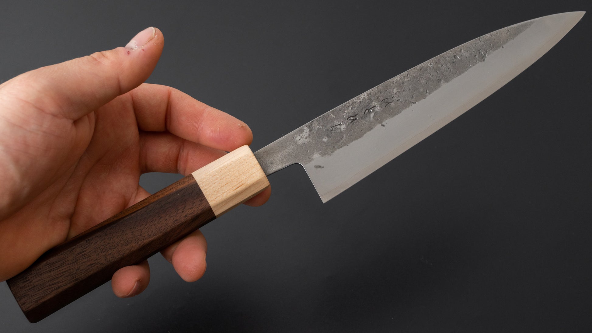 Hitohira TD SLD Nashiji Gyuto 165mm Walnut Handle - HITOHIRA