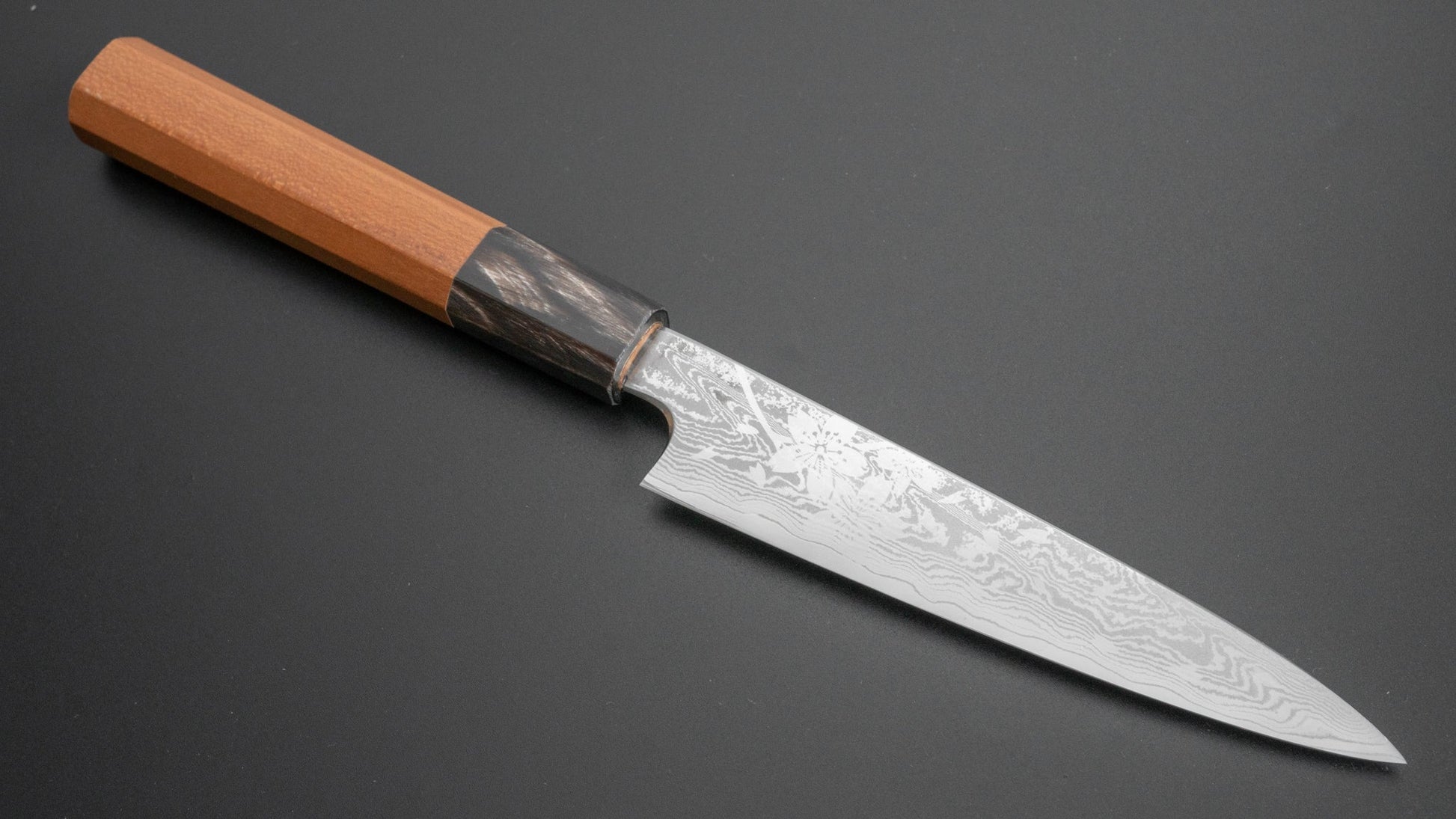 Hitohira Sakura Damascus Petty 135mm Sakura Handle (Rikichi/ Limited) - HITOHIRA