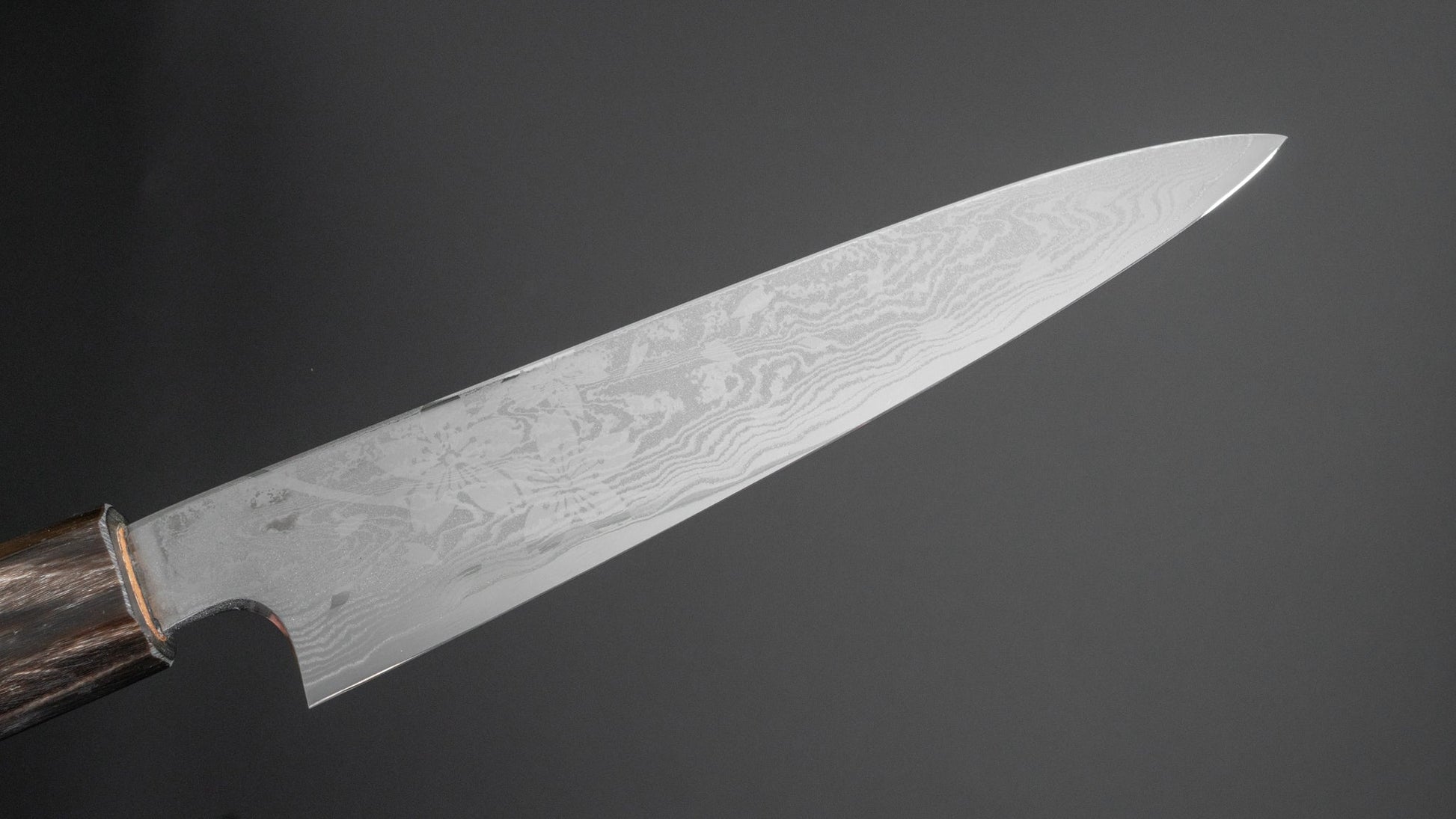 Hitohira Sakura Damascus Petty 135mm Sakura Handle (Rikichi/ Limited) - HITOHIRA