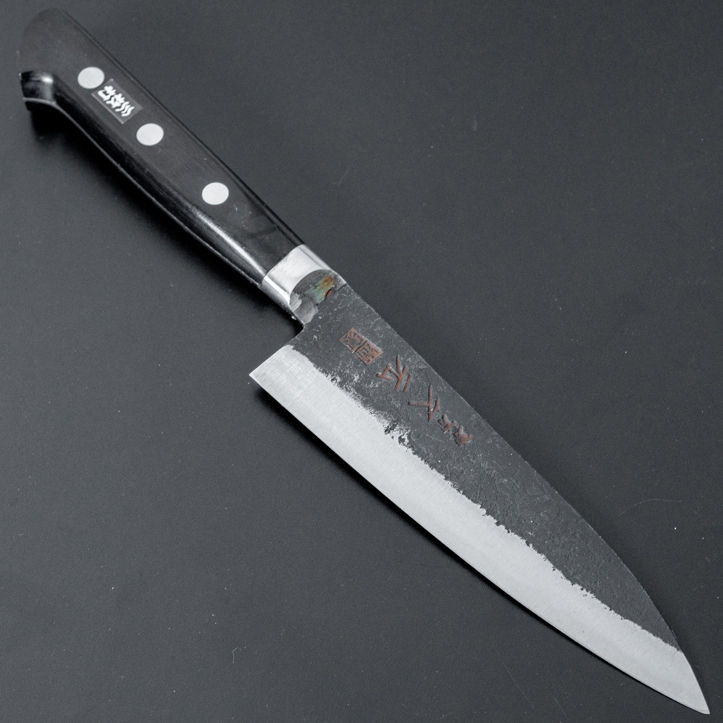 Morihei Hisamoto Kurouchi White #1 Petty 135mm Pakka Handle - HITOHIRA