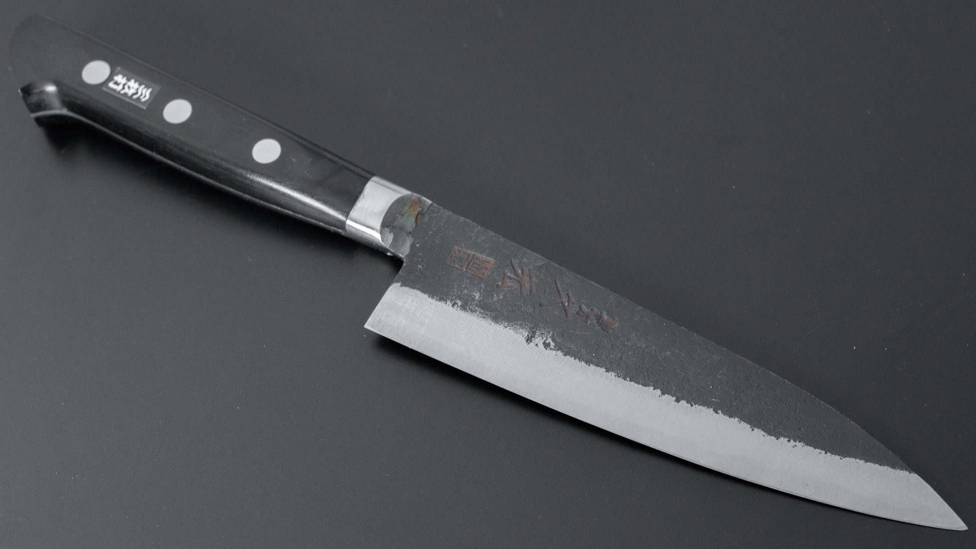 Morihei Hisamoto Kurouchi White #1 Petty 135mm Pakka Handle - HITOHIRA