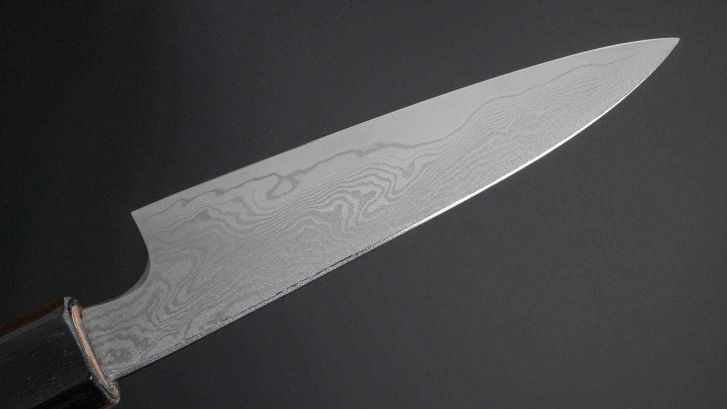 Hitohira Sakura Damascus Paring 105mm Sakura Handle (Rikichi/ Limited) - HITOHIRA