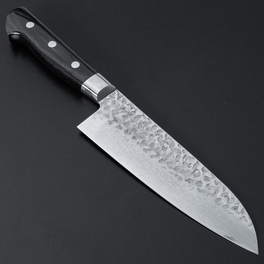 Hitohira Imojiya ST Tsuchime Damascus Santoku Pakka Handle (Yo) - HITOHIRA