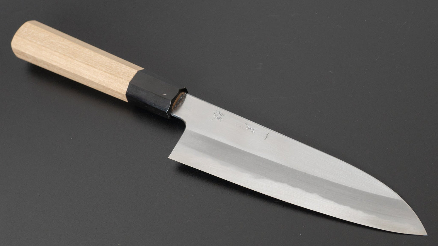 Hitohira Kikuchiyo Ren White #2 Santoku 180mm Ho Wood Handle | HITOHIRA