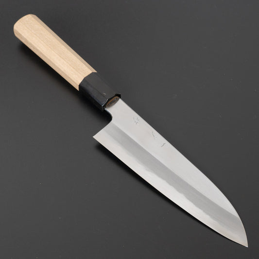 Hitohira Kikuchiyo Ren White #2 Santoku 180mm Ho Wood Handle | HITOHIRA