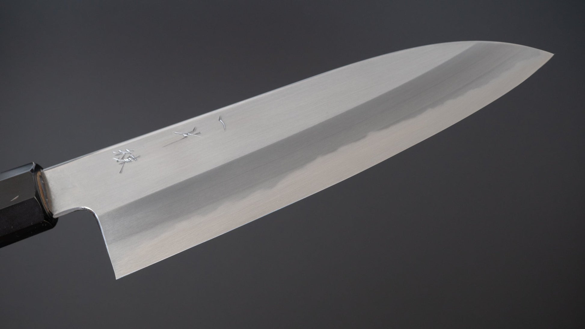 Hitohira Kikuchiyo Ren White #2 Santoku 180mm Ho Wood Handle | HITOHIRA