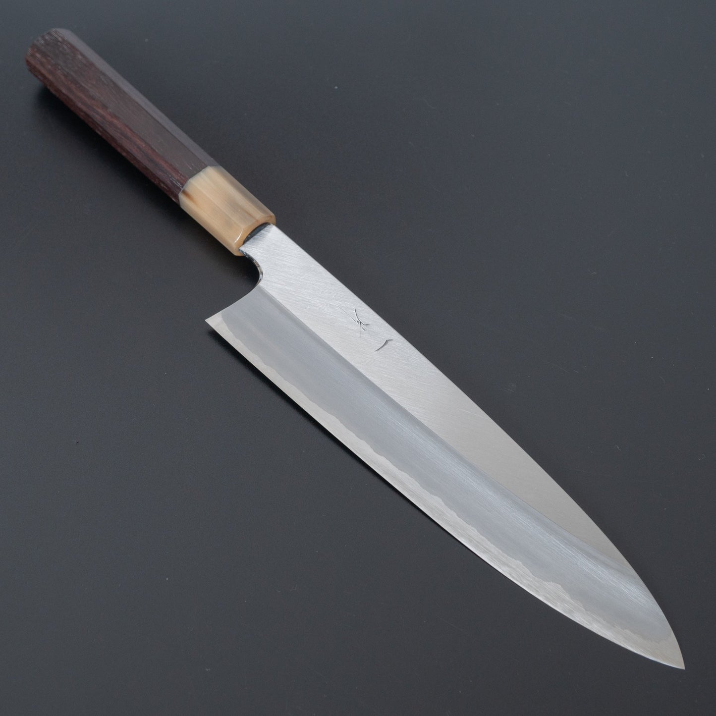 Hitohira Togashi White #1 Stainless Clad Gyuto 240mm Taihei Rosewood Handle | HITOHIRA