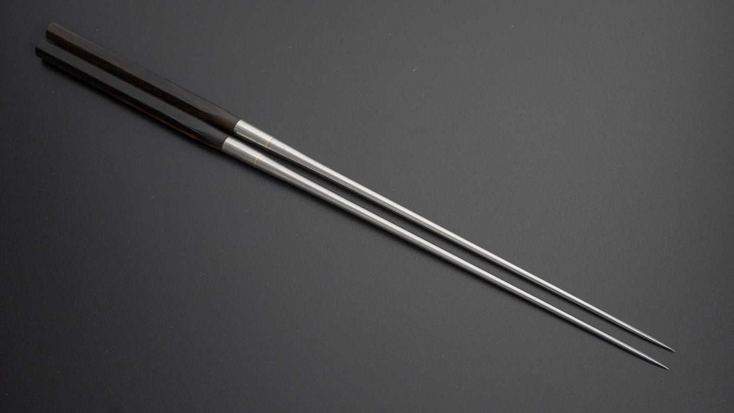 Hitohira Ebony Moribashi Chopstick 210mm Hexagonal - HITOHIRA