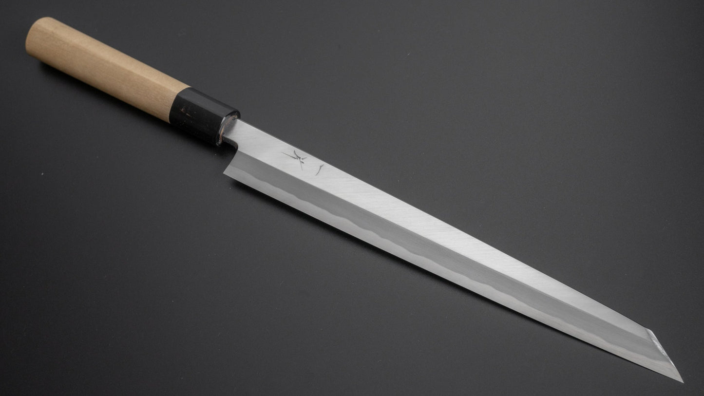 Hitohira Tanaka Mosuke White #2 Kiritsuke Yanagiba 270mm Ho Wood Handle (D-Shape/ Saya) - HITOHIRA