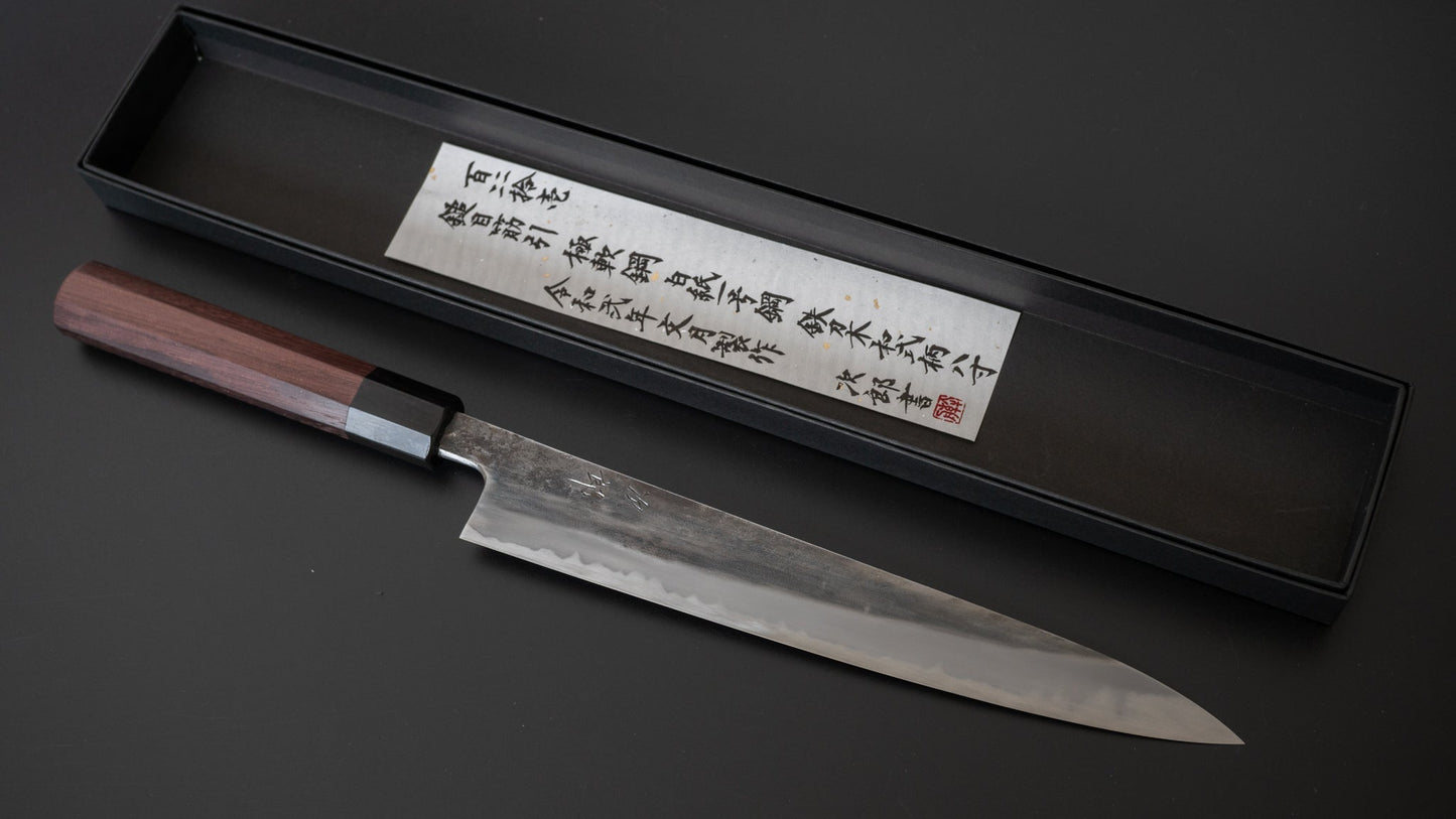 Jiro Tsuchime Wa Sujihiki 240mm Taihei Tagayasan Handle (#141) | HITOHIRA