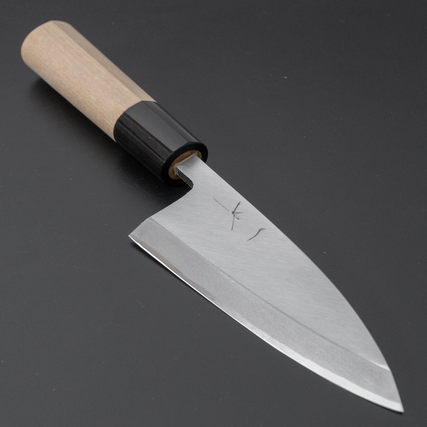 Hitohira Gorobei White #3 Deba 120mm Ho Wood Handle (D-Shape) - HITOHIRA