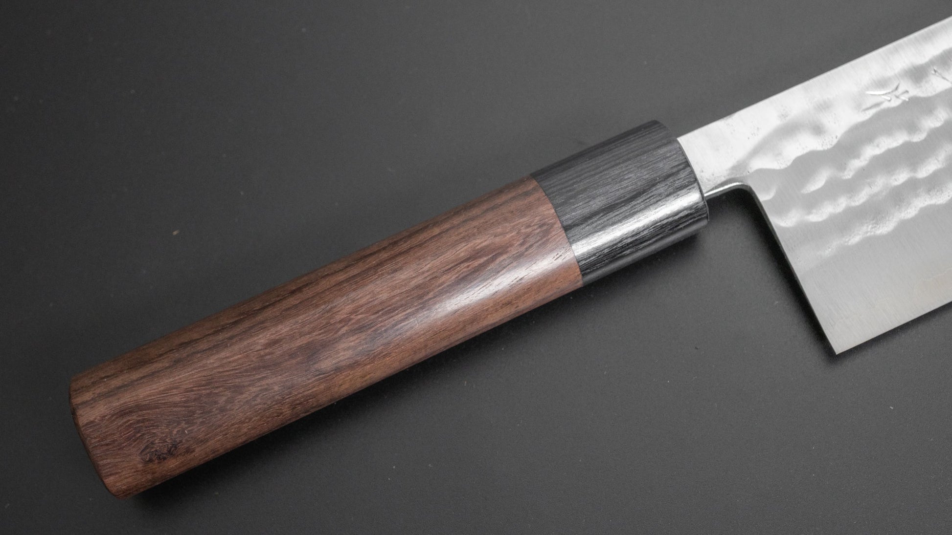 Hitohira NM Tsuchime Nakiri 165mm Rosewood Handle - HITOHIRA