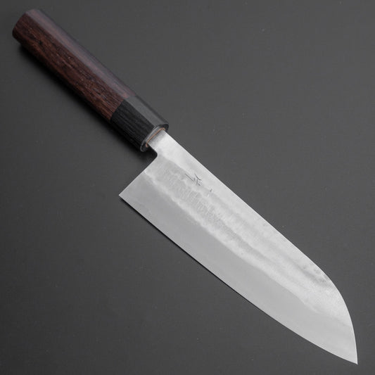 Hitohira NM Tsuchime Santoku 165mm Rosewood Handle - HITOHIRA