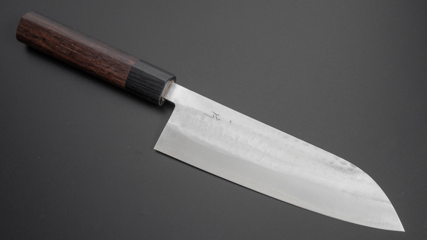 Hitohira NM Tsuchime Santoku 165mm Rosewood Handle - HITOHIRA