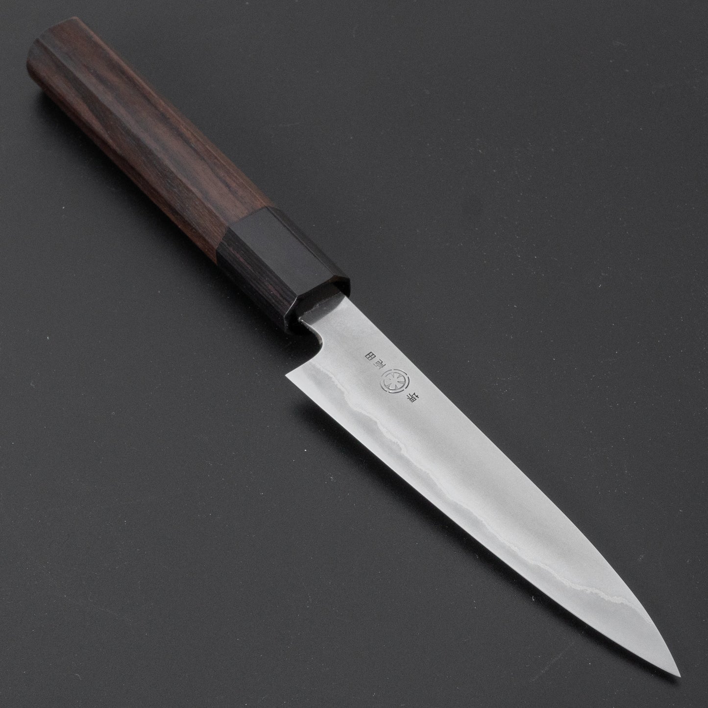 Takada no Hamono Silver #3 Suiboku Petty 135mm Rosewood Handle - HITOHIRA