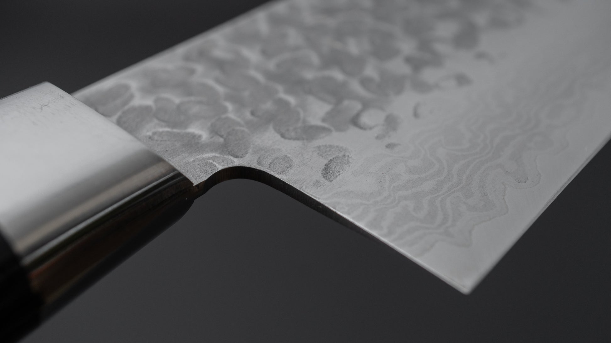 Hitohira Imojiya ST Tsuchime Damascus Gyuto 240mm Pakka Handle (Yo) - HITOHIRA