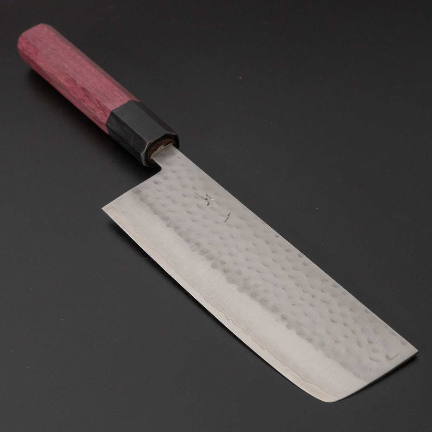 Hitohira NM Tsuchime Nakiri 165mm Purpleheart Handle - HITOHIRA