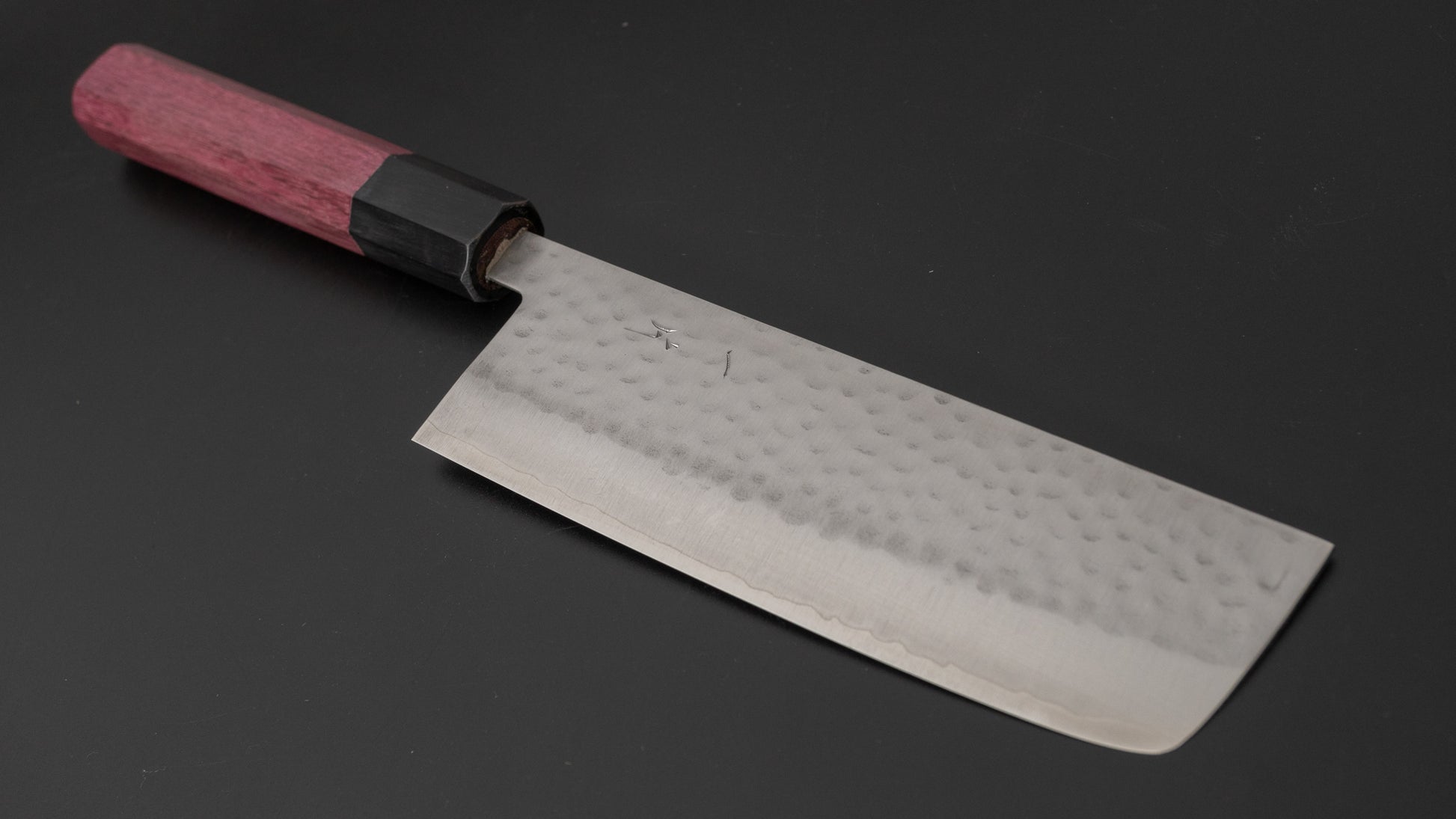 Hitohira NM Tsuchime Nakiri 165mm Purpleheart Handle - HITOHIRA