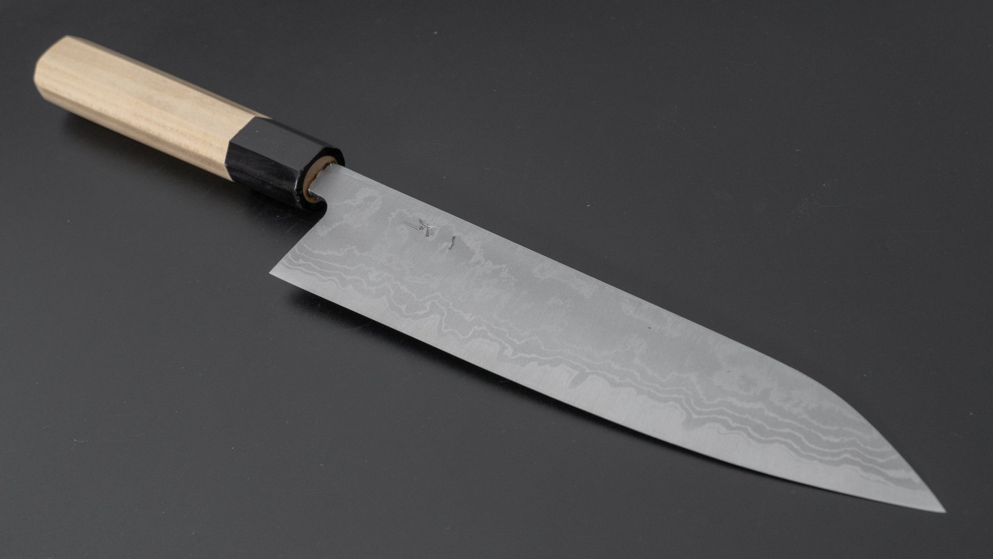 Hitohira GR Blue #2 Damascus Gyuto 210mm Ho Wood Handle - HITOHIRA