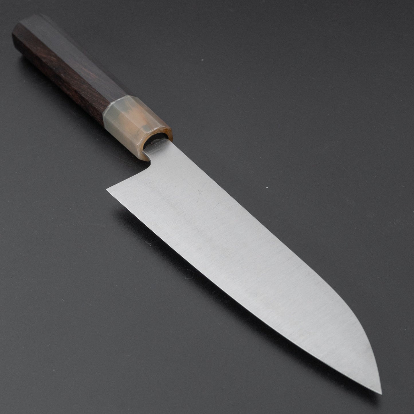 Hitohira Ashi Swedish Stainless Santoku 165mm Ebony Handle - HITOHIRA