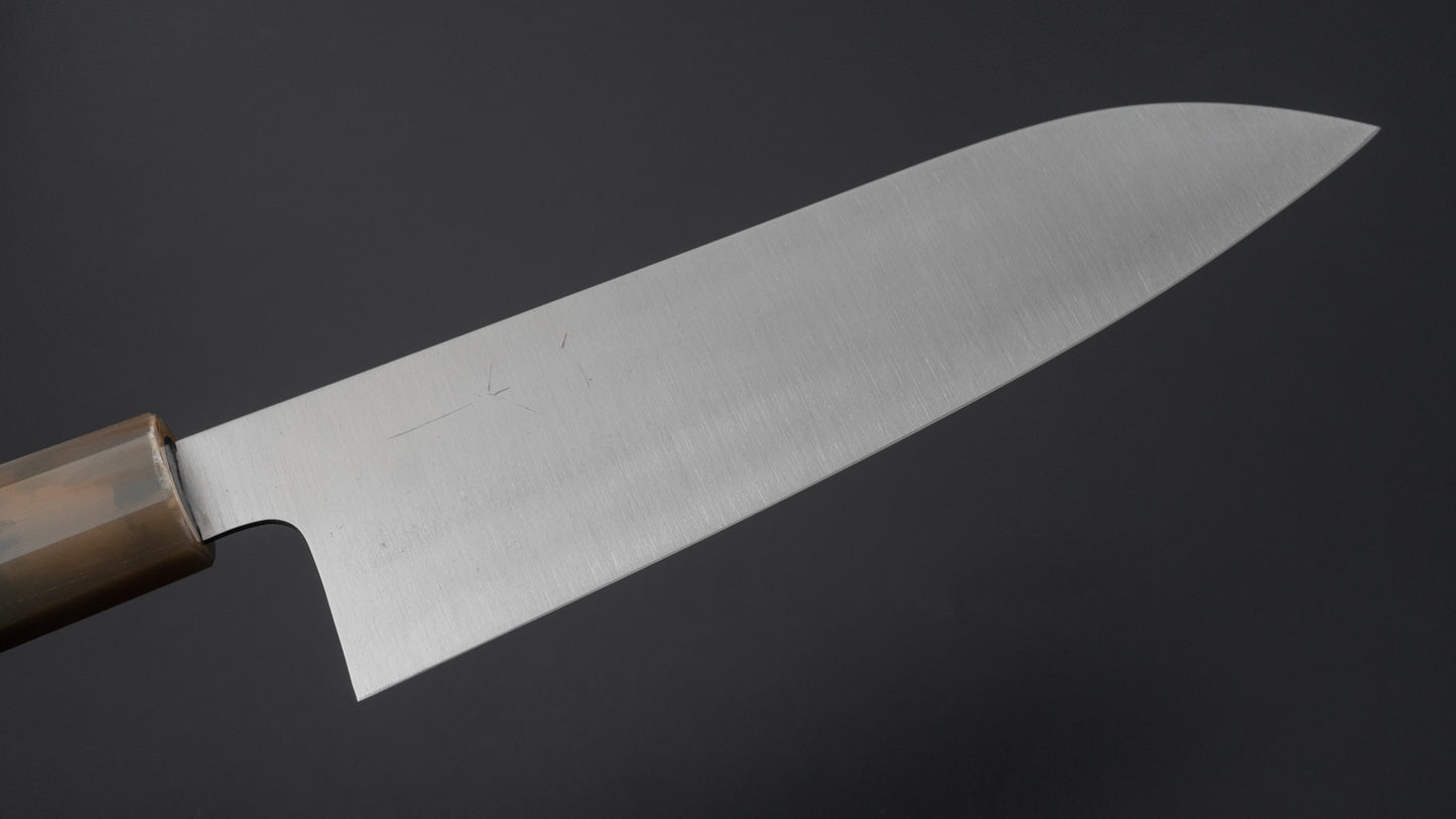 Hitohira Ashi Swedish Stainless Santoku 165mm Ebony Handle - HITOHIRA