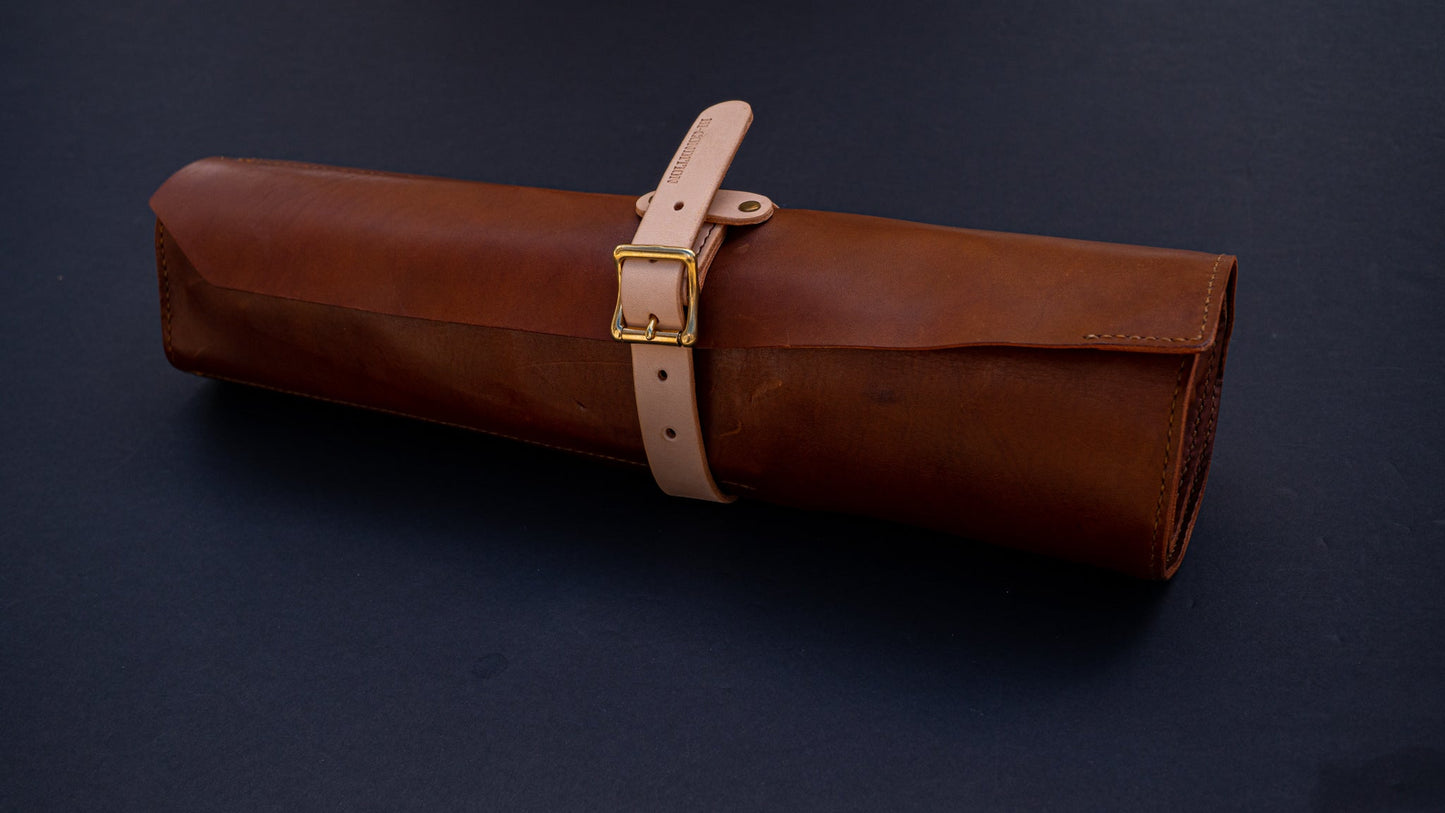 HI-CONDITION Leather 7 Pockets Knife Roll - HITOHIRA