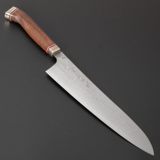 Hitohira Imojiya TH Damascus Gyuto 240mm Fusion Tagayasan Handle - HITOHIRA