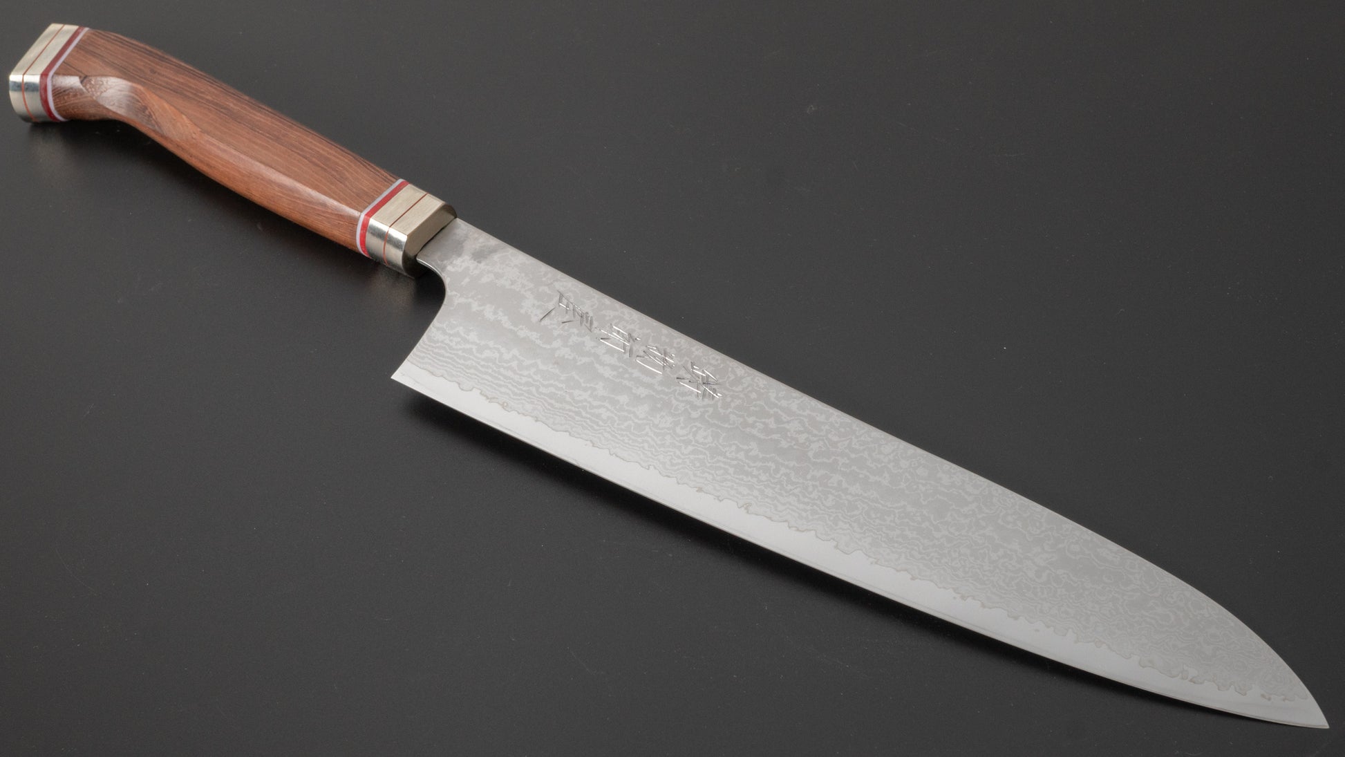 Hitohira Imojiya TH Damascus Gyuto 240mm Fusion Tagayasan Handle - HITOHIRA