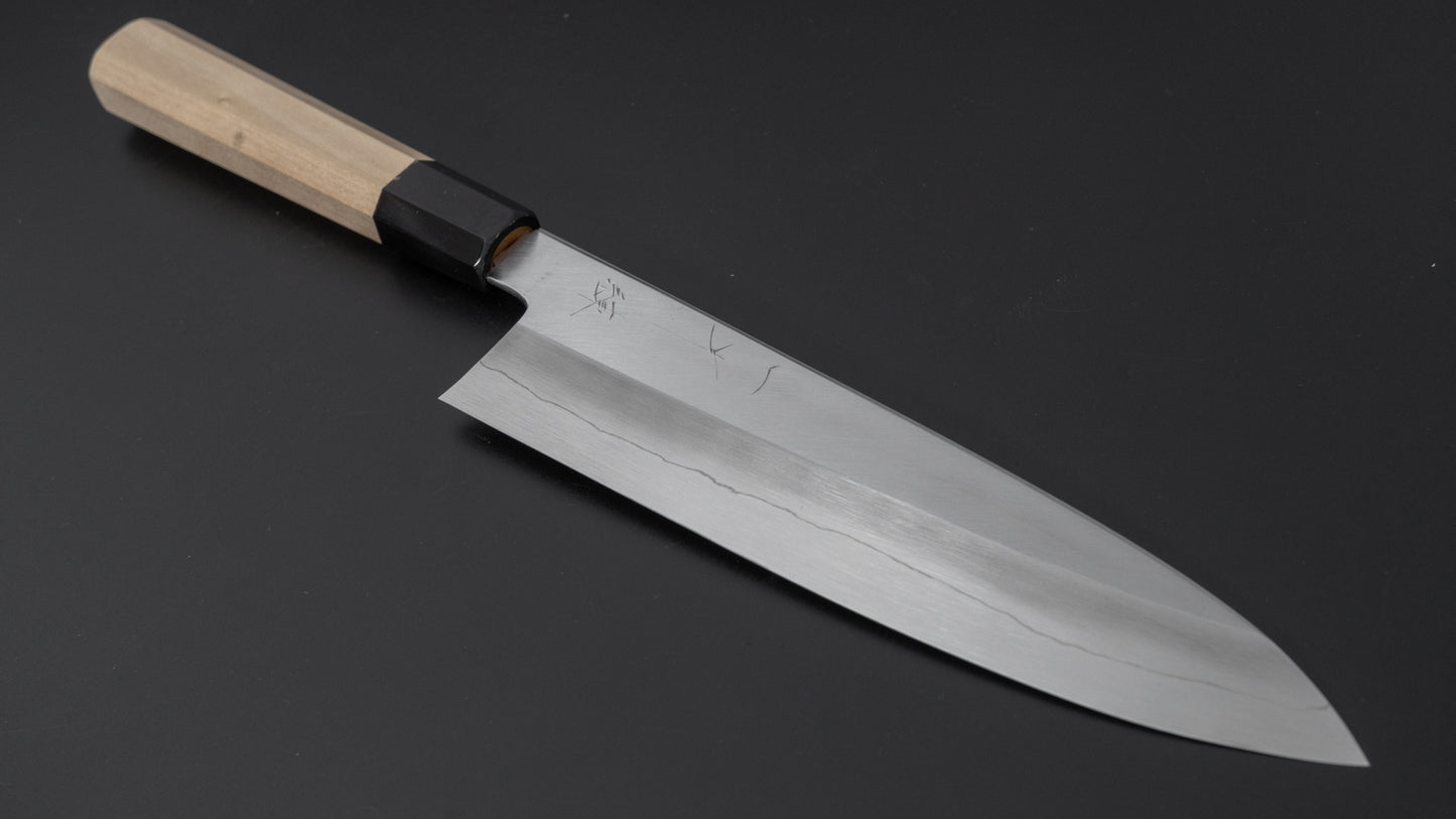 Hitohira Kikuchiyo Ren Silver #3 Gyuto 210mm Ho Wood Handle - HITOHIRA