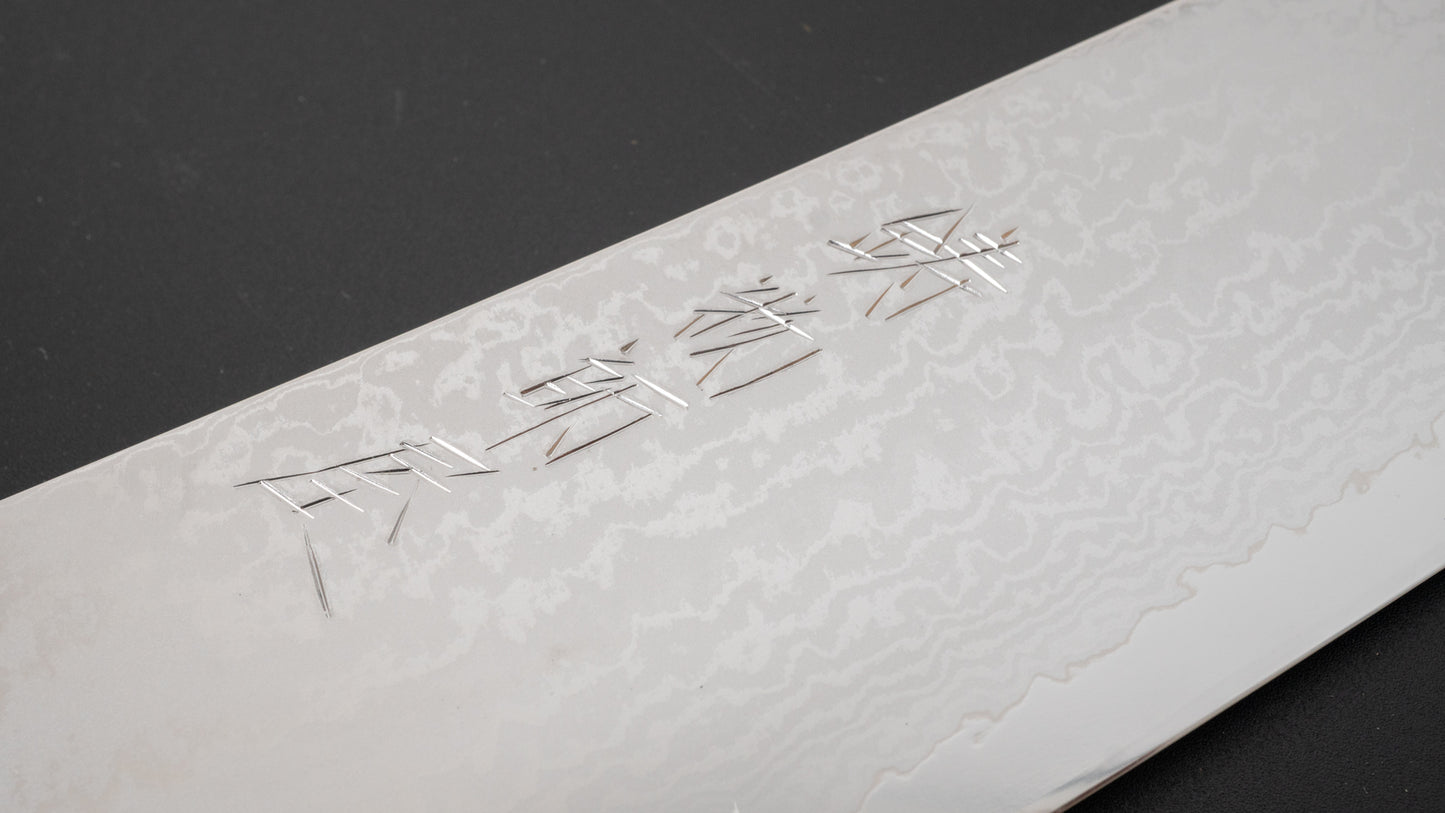 Hitohira Imojiya TH Damascus Gyuto 240mm Fusion Tagayasan Handle - HITOHIRA