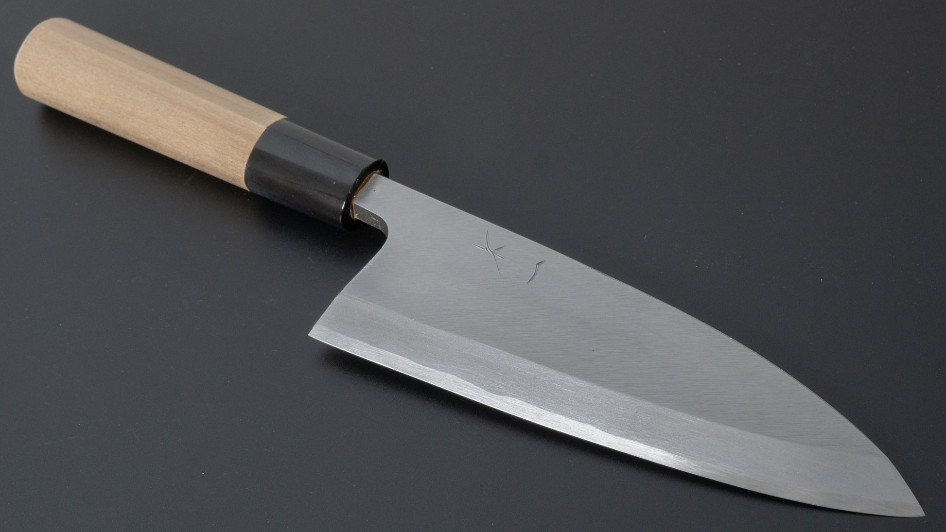 Hitohira Gorobei Blue #2 Deba 150mm Ho Wood Handle (D-Shape) - HITOHIRA