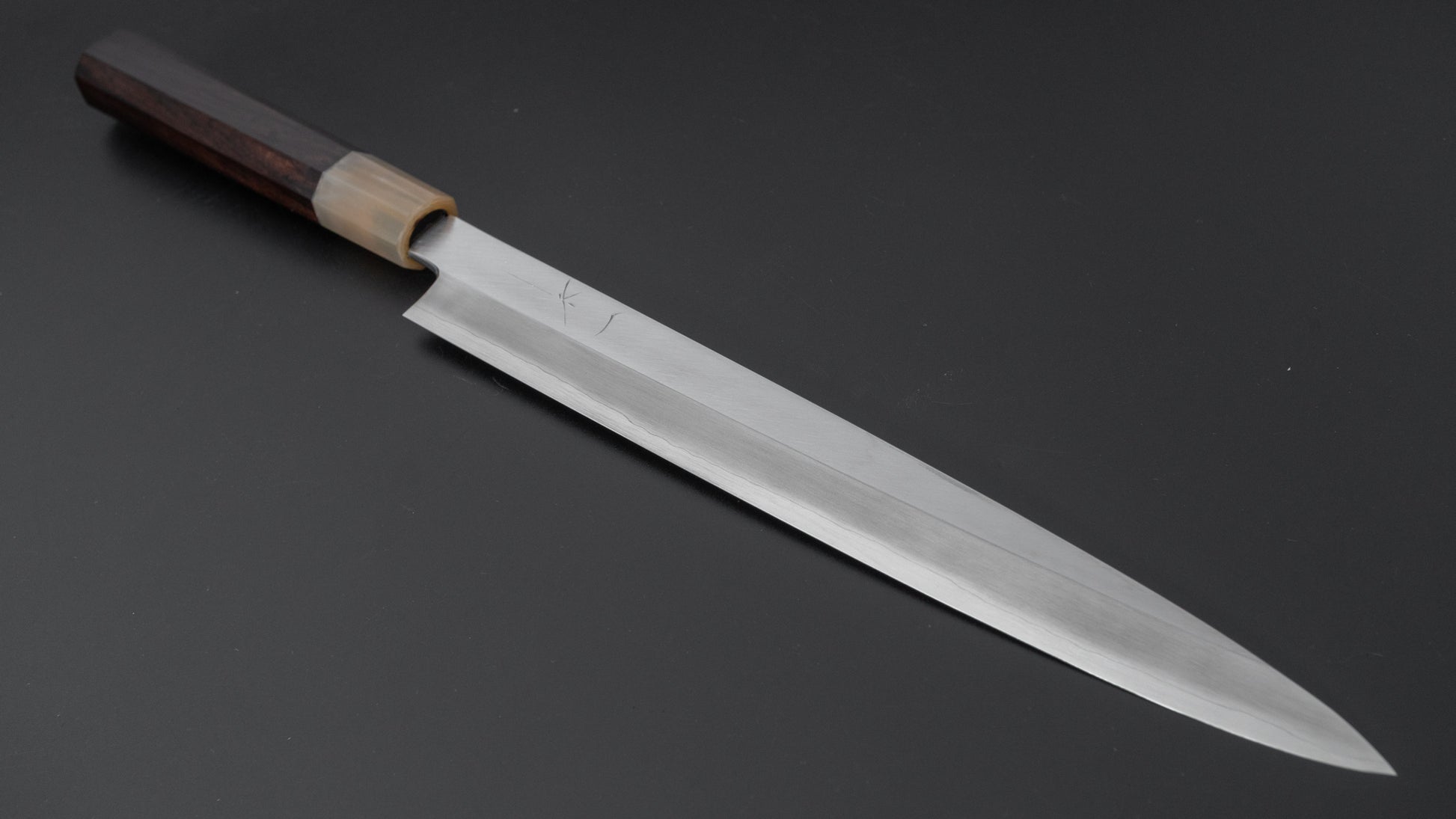 Hitohira Kikuchiyo Mosuke Silver #3 Yanagiba 270mm Ebony Handle (Saya) - HITOHIRA