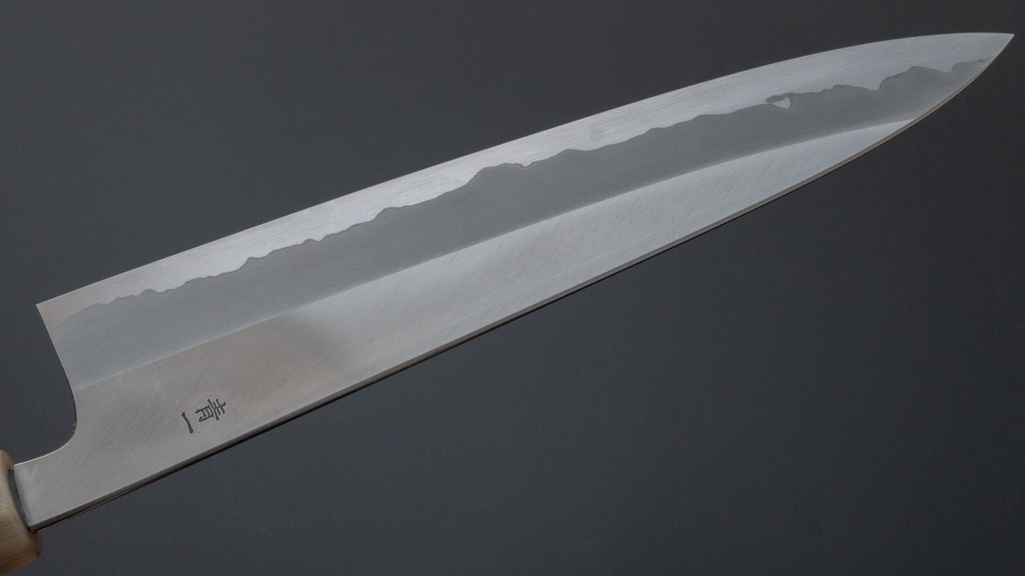 Hitohira Tanaka Kyuzo Blue #1 Stainless Clad Gyuto 240mm Ziricote Handle - HITOHIRA