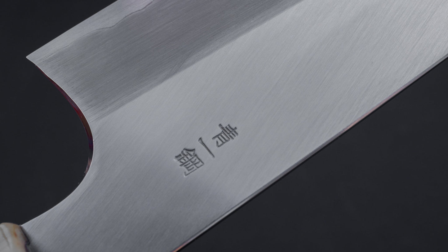 Hitohira Togashi Blue #1 Stainless Clad Gyuto 240mm Ziricote Handle (Saya) | HITOHIRA