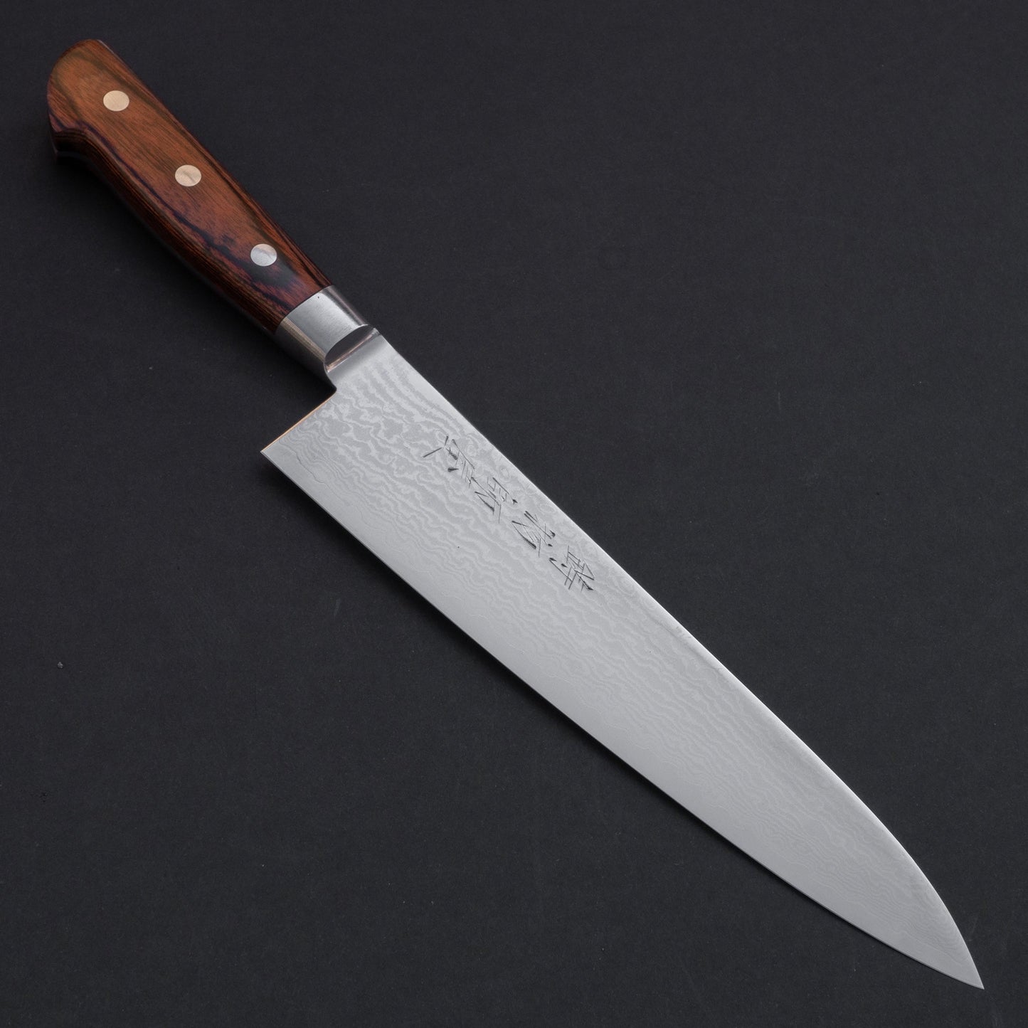 Hitohira Imojiya ST Damascus Gyuto 210mm Imitation Mahogany Handle | HITOHIRA