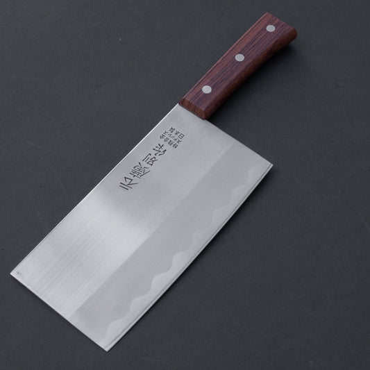 Motohiro Bessaku Stainless Chinese Cleaver 170mm Rosewood Handle (NOS) | HITOHIRA