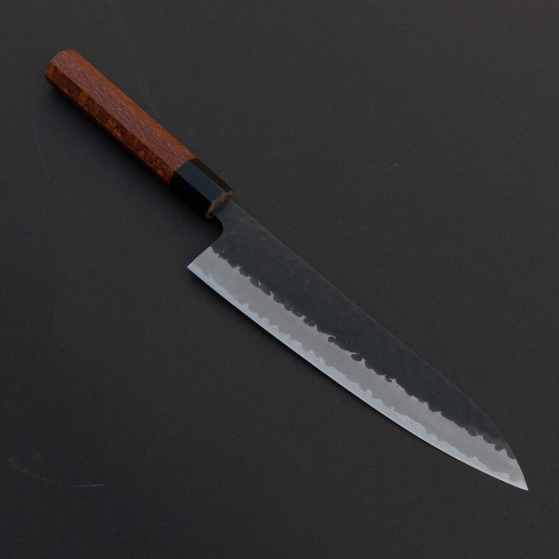 Hitohira Futana SB Kuro Tsuchime Gyuto 210mm Lacewood Handle - HITOHIRA