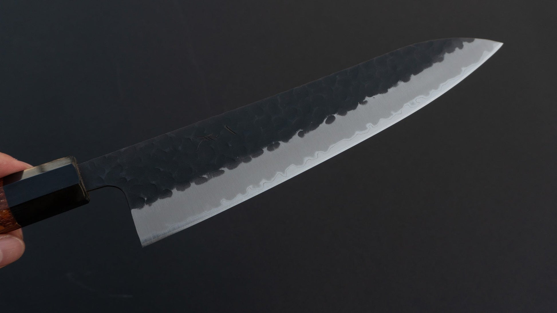 Hitohira Futana SB Kuro Tsuchime Gyuto 210mm Lacewood Handle - HITOHIRA