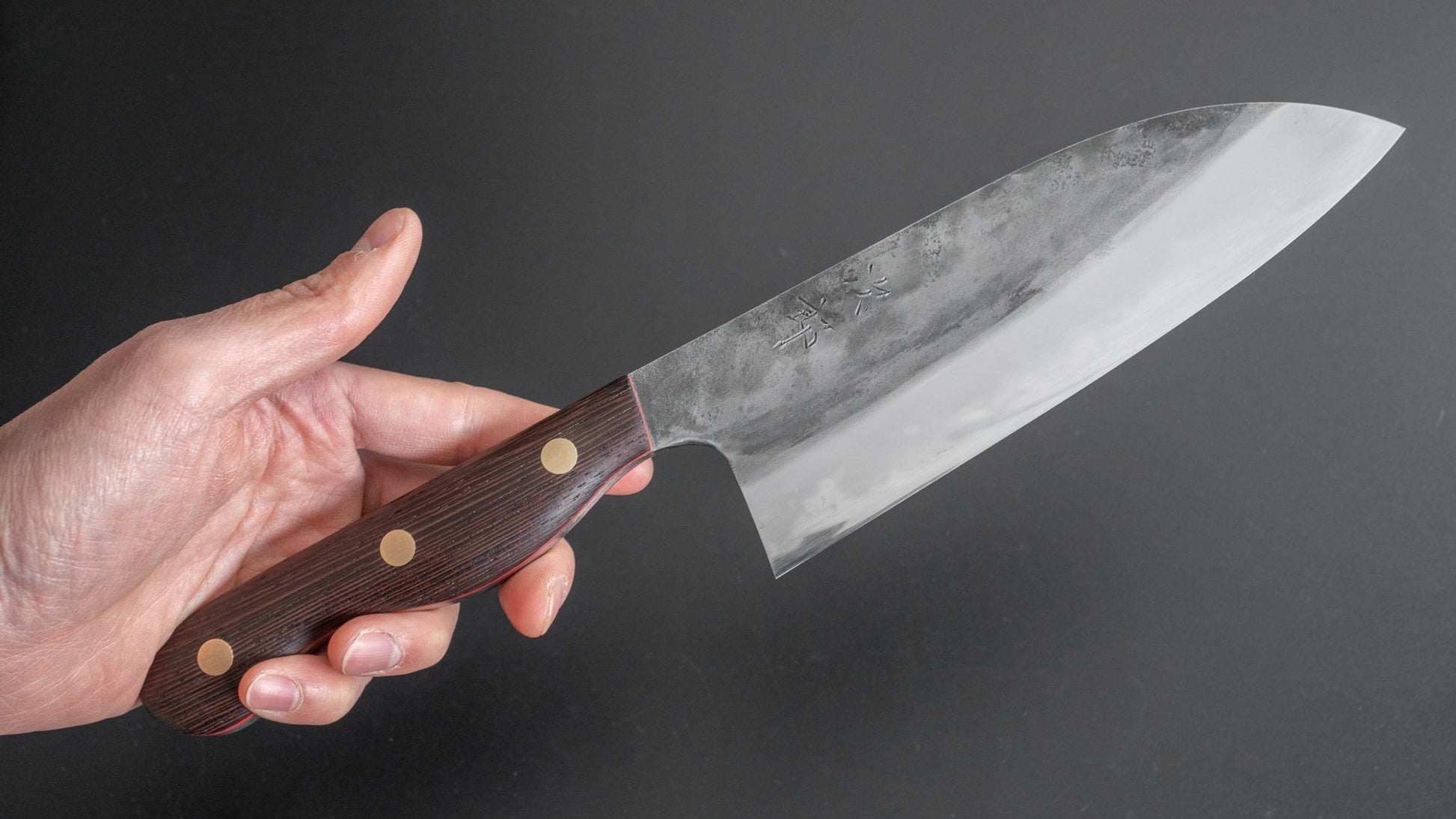 Jiro Tsuchime Yo Santoku 165mm Tagayasan Handle (#222) - HITOHIRA