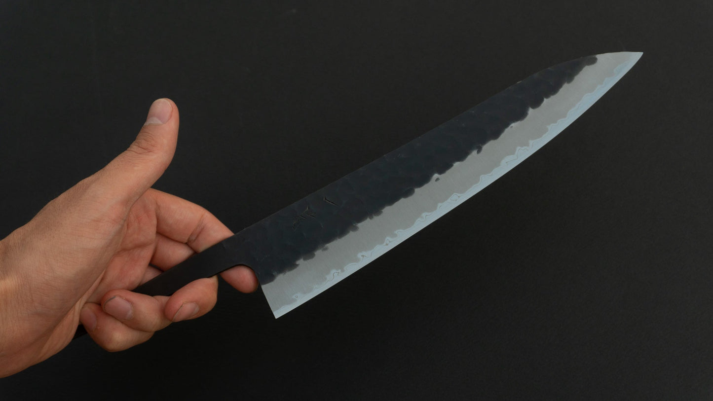 Hitohira Futana SB Kuro Tsuchime Gyuto 210mm (No Handle) - HITOHIRA