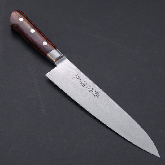 Hitohira Imojiya ST Damascus Gyuto 180mm Imitation Mahogany Handle | HITOHIRA