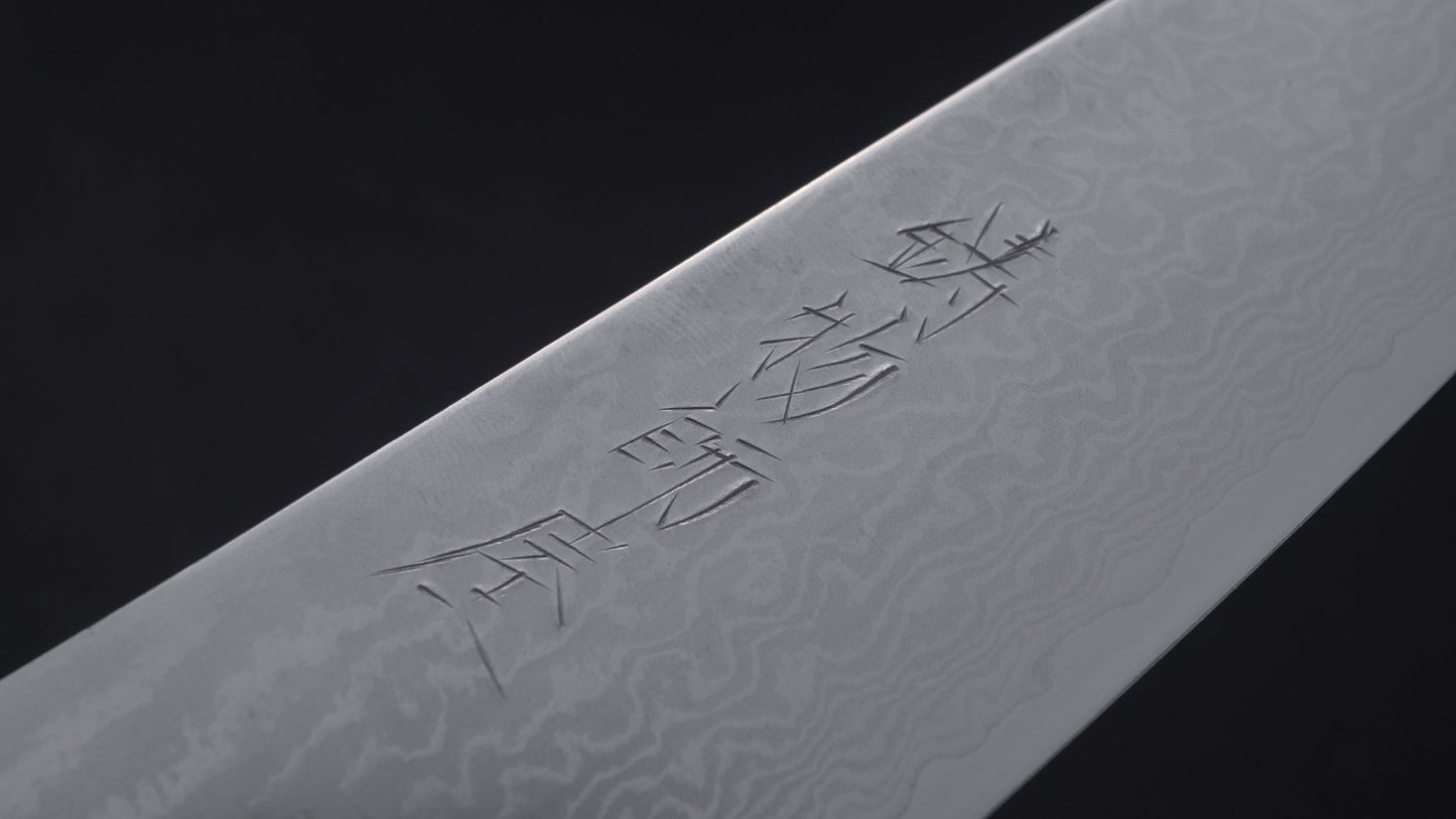 Hitohira Imojiya ST Damascus Gyuto 180mm Imitation Mahogany Handle | HITOHIRA